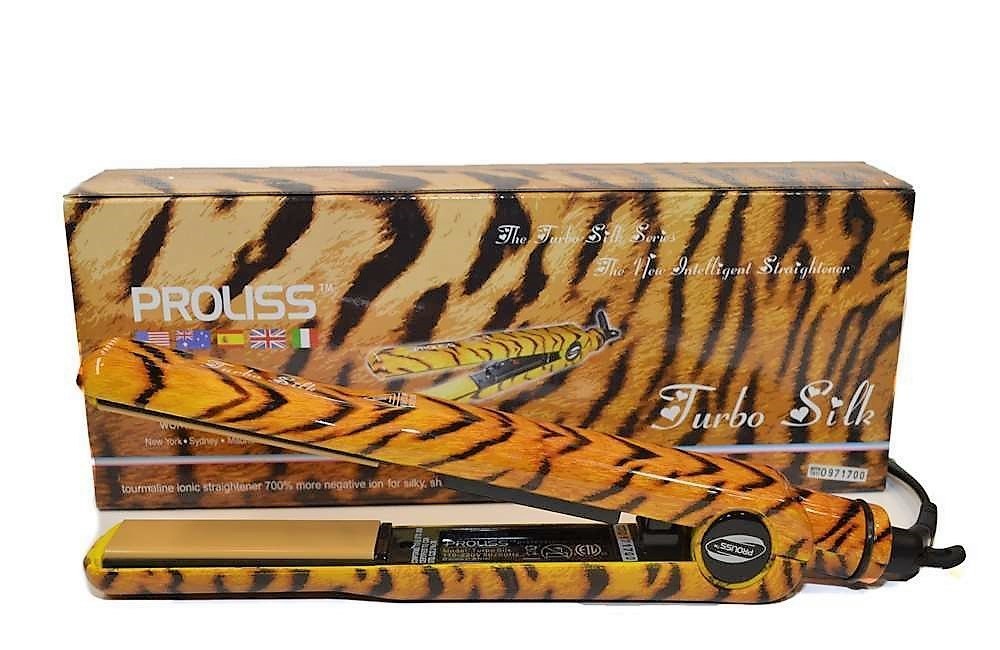 Proliss Turbo Silk Titanium Ionic Straightener Tiger Elegance Hair Care