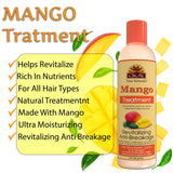 OKAY Mango Revitalizing Anti Breakage Treatment – Helps Revitalize, Repair, And Restore Moisture to Hair - Sulfate, Silicone, Paraben Free For All Hair Types and Textures - Made in USA 8oz / 237ml