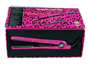 Proliss Infusion Hot Pink Leopard 1.25" Ceramic Hair Flat Iron Straightener
