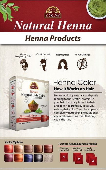 Okay Herbal Henna, Dark Brown 2 oz.