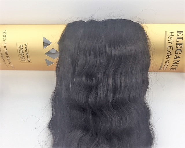 Elegance Hair Extensions Dark Brown weft straight # 1936  display picture 1