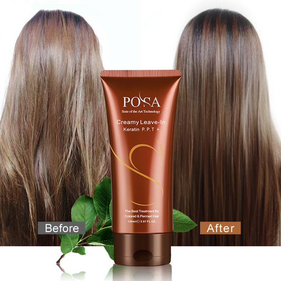 Posa Creamy Leave-in Keratin P.P.T + The Best Treatment For Colored & Permed Hair 150 ml