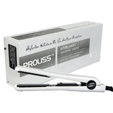 PROLISS FLAT IRON  WITTE PEARL CERAMIC STYLER 1.25 INCH 100%SOLID CERAMIC STYLE WITH FLOATING PLATES