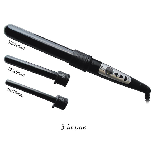 F M K CURLING IRON 3 IN ONE