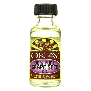 Okay 100% Pure Grape Seed Oil For Hair and Skin, 1 Oz