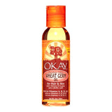 OKAY Wheat Germ Blended Oil for Hair & Skin Paraben Free-Rich In Vitamins 2OZ. 59ML