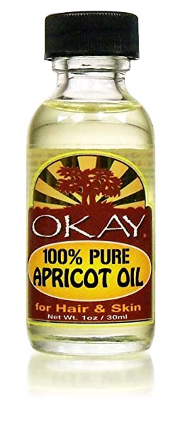 Apricot Oil 100% Pure for Hair & Skin-High In Vitamin A & C- For Dry, Itchy, Sore, Chapped Skin-Treats Scalp Dandruff -Softens Hair & Adds Radiance -For All Hair Textures And All Skin Types- Silicone, Paraben Free - Made in USA 1oz / 30ml