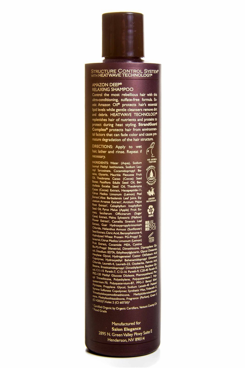 Elegance Amazon Relaxing Shampoo volume reduction and sulfate free