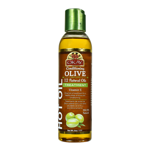 Olive Conditioning Hot Oil Treatment Restores Hair -Nourishes, Smoothes Cuticle-Improves Hair Appearance- Silicone, Paraben Free For All Hair Types and Textures - Made in USA 6oz / 177ml