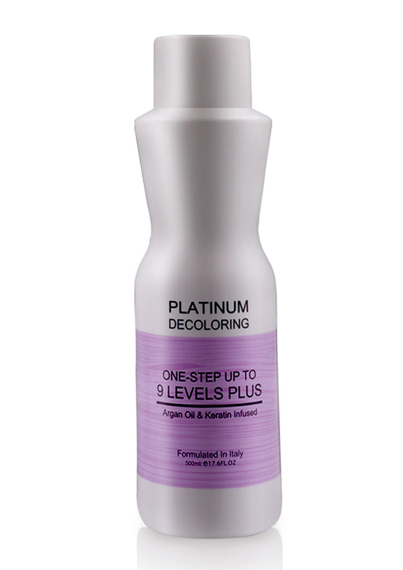 Best Platinum Decoloring Organic Hair Bleach Cream (One-Step up to 9 Levels Plus) - Argan Oil & Keratin Infused 500ml