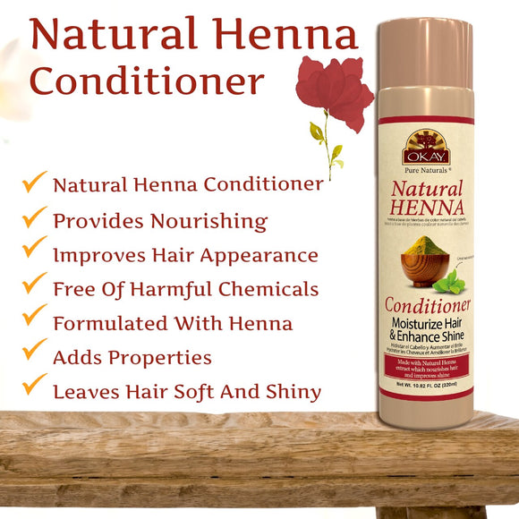 Okay, Natural Henna Conditioner, 10.82 oz (320 ml)