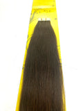 TAPE IN..PREMIUM NATURAL REMY 100% BRAZILIAN HUMAN HAIR TANGLE FREE/SHED FREE/GERM FREE .24.INCH # 2. 20 .PICS