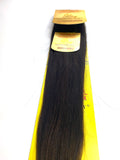 WEFT.PREMIUM NATURAL REMY 100% BRAZILIAN HUMAN HAIR TANGLE FREE/SHED FREE/GERM FREE .18-.INCH # 2.