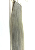 TAPE IN .E.B .HAIR EXTENSIONS 100%CULTICLE VERGIN HAIR .LENGHT 18 -INCH STYLE-3 STW.COLOR GREY -10 . PICS-