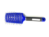 Curved Vent Brush, Barber Blow Drying Brush with Nylon Detangling Pins Brush for Hairdressing Salon