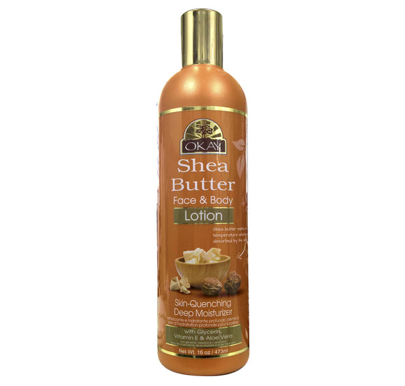 SHEA BUTTER LOTION FOR FACE & BODY 16OZ / 473ML