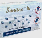 SANITEX  VINYL GLOVES  SIZE SMALL (CONTAINS 100)