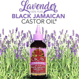Black Jamaican Castor Oil With Lavender-Calming Scent -Helps Soothe Scalp & Skin-4OZ,118ML