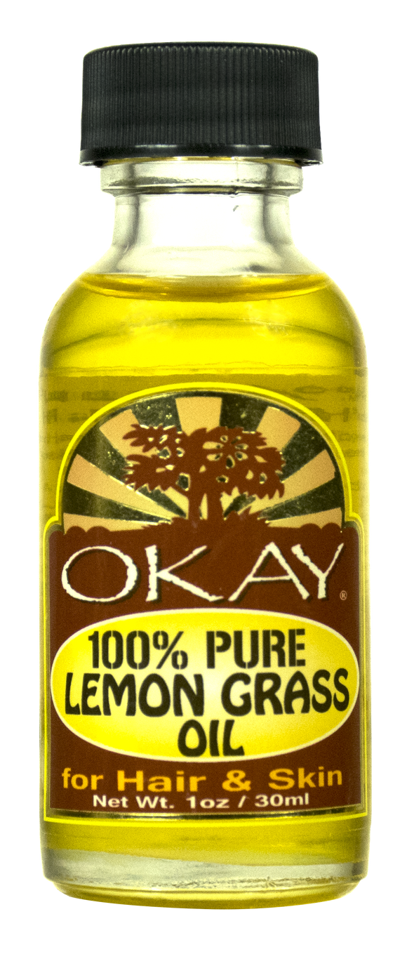 Okay Hair & Skin Oil 100% Pure Lemon Grass Oil 1oz